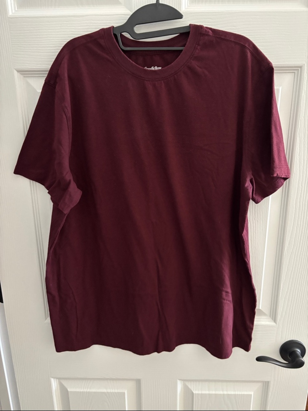 Goodfellow & Co Short Sleeve Crew Tee in Burgundy